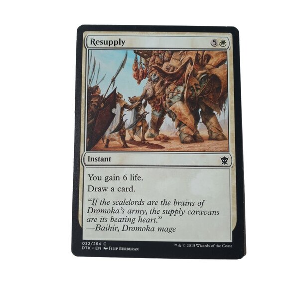 Magic The Gathering Resupply White Common Instant 4X Filip Burburan Wizards - Picture 2 of 3